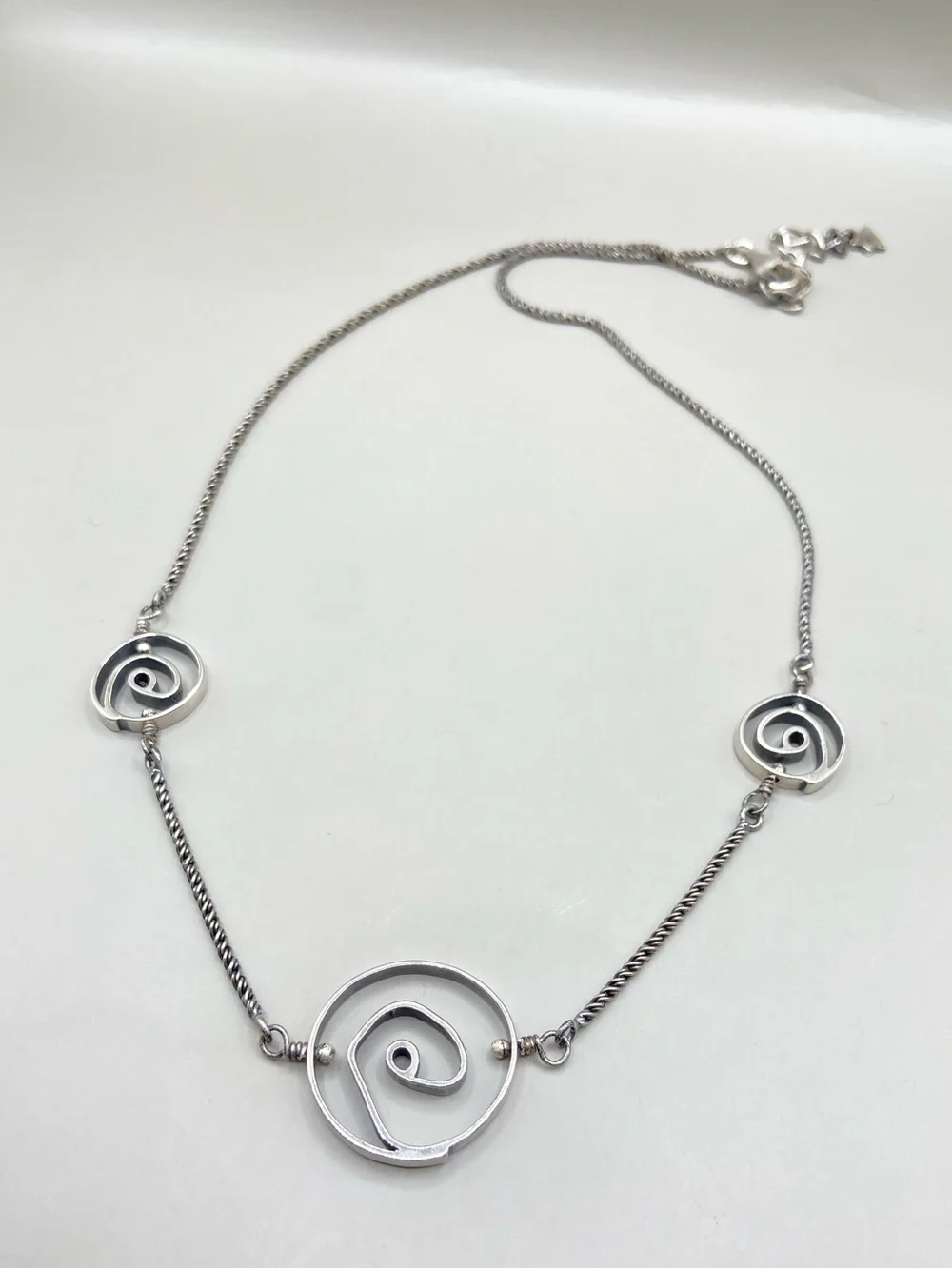 Silpada Sterling Circle Swirl Necklace